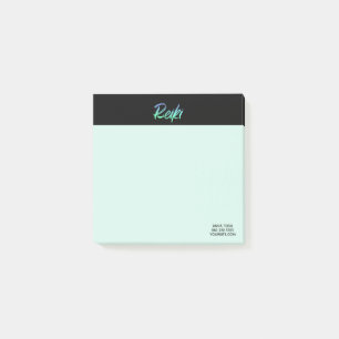 *~* Reiki Green Turquoise Blue & Iridescent Post-it Notes
