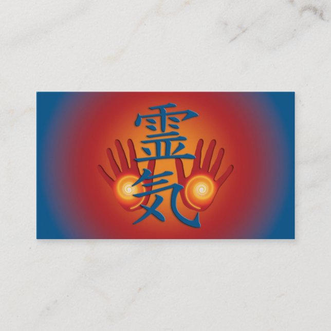 REIKI Hands Business Card (Front)