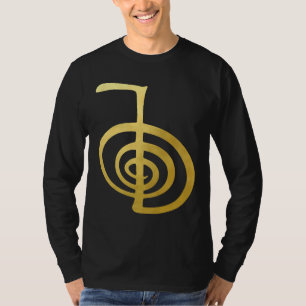 Reiki Healing Cho Ku Rei The Power Symbol Gold Spi T-Shirt