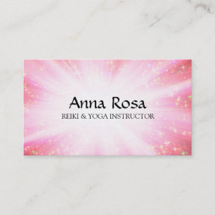 *~* Reiki Healing Ray Energy Healing Sparkles Business Card