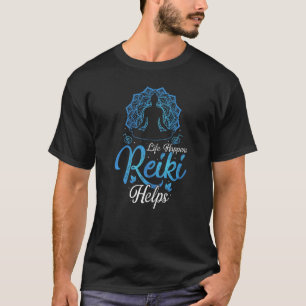 Reiki Helps Spiritual Healing Chakra Qi Holistic H T-Shirt