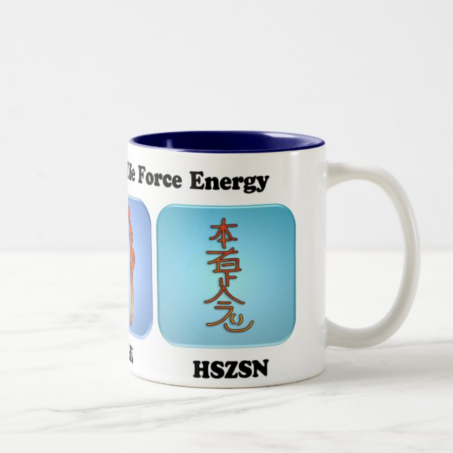 Reiki II Symbols Two-Tone Coffee Mug (Right)