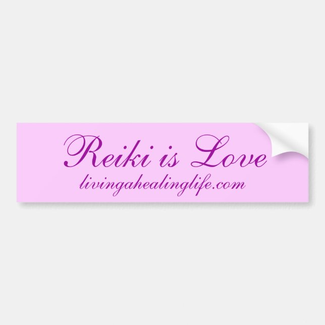 Reiki is Love Bumper Sticker (Front)