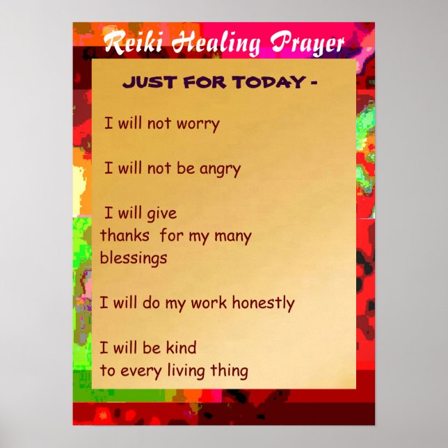 REIKI Karuna Healing Master's Symbols Poster (Front)