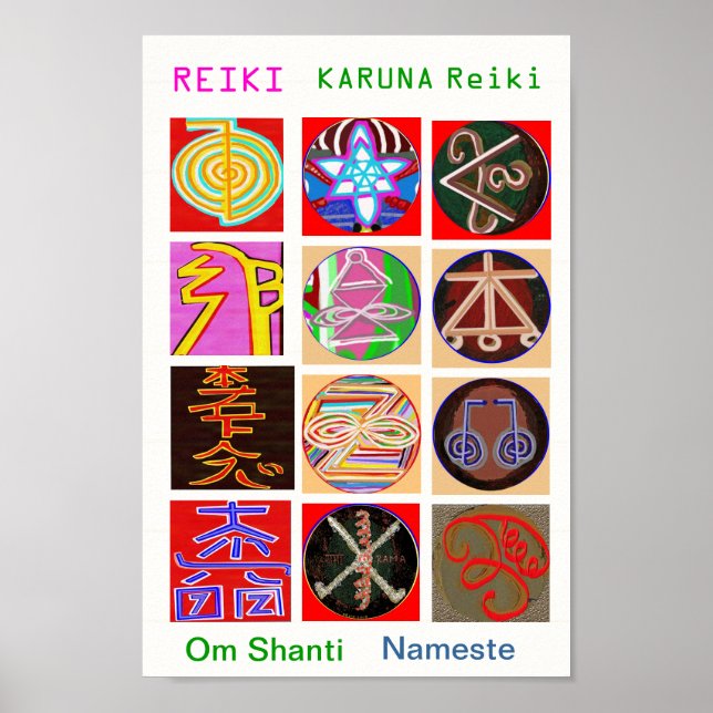 REIKI KARUNA Healing Master's Symbols Poster (Front)