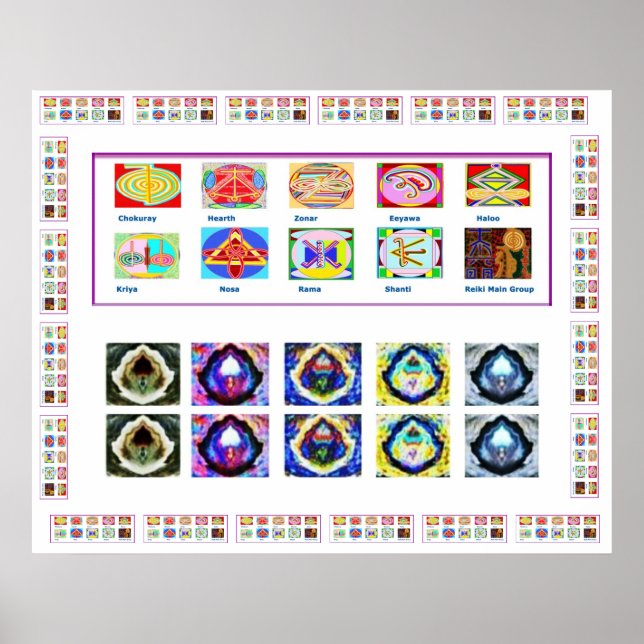 REIKI Karuna Healing Master's Symbols Poster (Front)