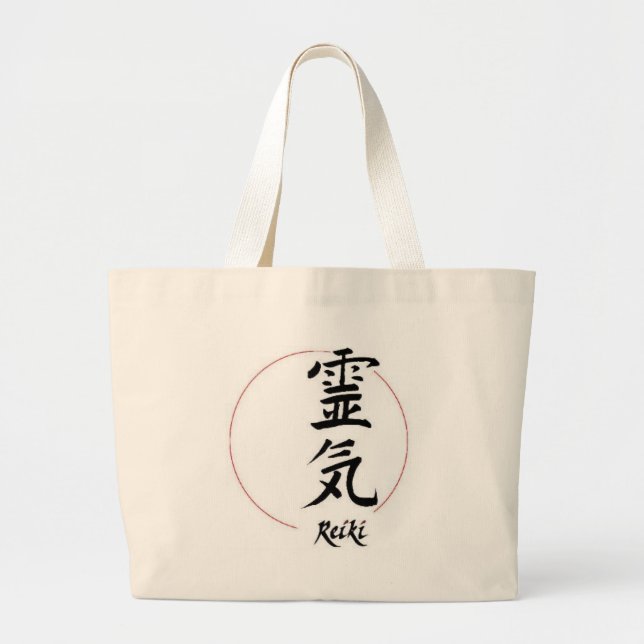 Reiki Large Tote Bag (Front)