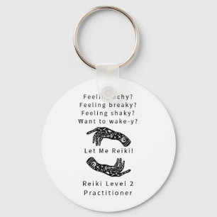 Reiki Level 2 Practitioner Riddle And Hands Key Ring