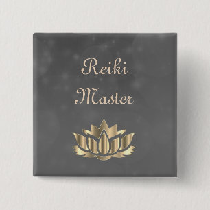 Reiki Master 15 Cm Square Badge