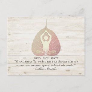 Reiki Master and Yoga Mediation Instructor Quotes Postcard