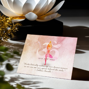 Reiki Master and Yoga Mediation Instructor Quotes Postcard