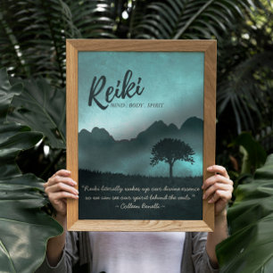 Reiki Master and Yoga Mediation Instructor Quotes Poster