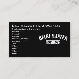 Reiki Master Appointment Card