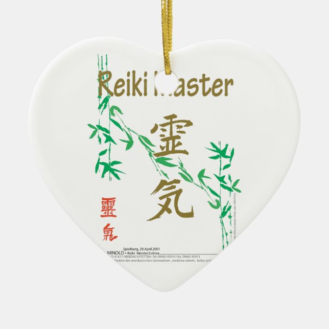 Reiki Master Ceramic Tree Decoration (Front)