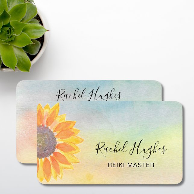 Reiki Master Colourful Business Card (Creator Uploaded)