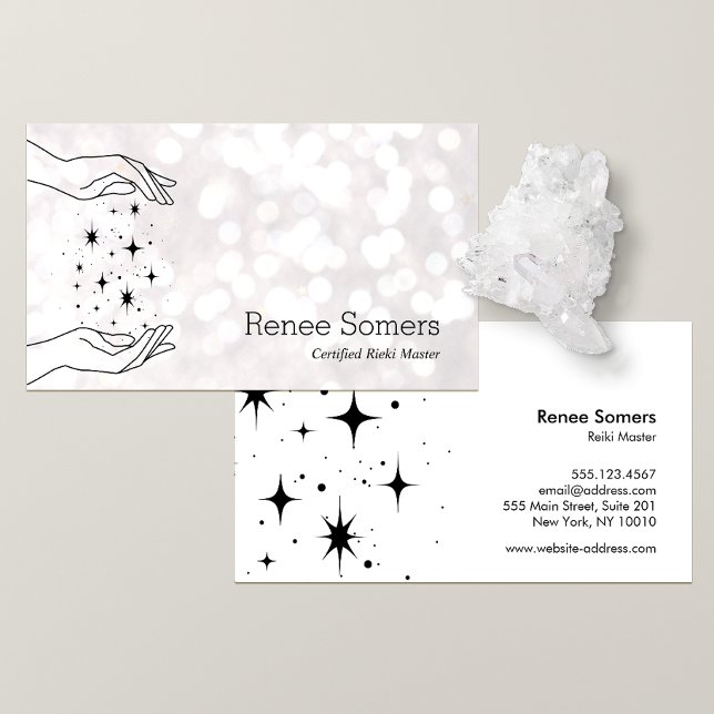 Reiki Master Energy Healing Business Card (Creator Uploaded)
