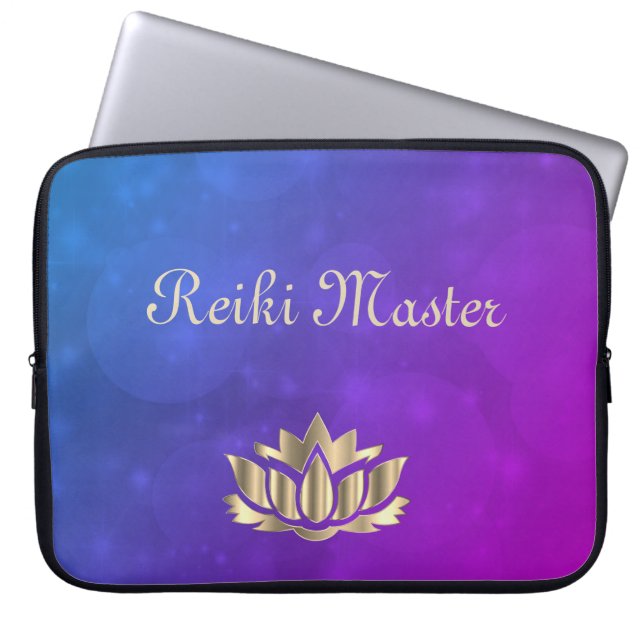 Reiki Master Laptop Sleeve (Front)