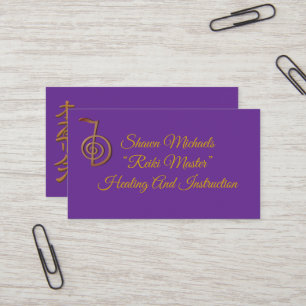 Reiki Master Logo Business Card