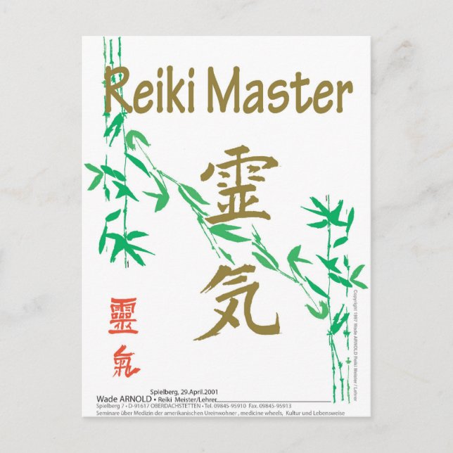 Reiki Master Postcard (Front)