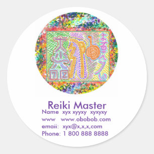 Reiki Master Sales Promotion Classic Round Sticker