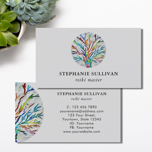 Reiki Master Tree of Life  Business Card (Creator Uploaded)
