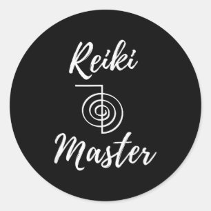 Reiki Master Wellness New Age Chakra Yoga  Classic Round Sticker