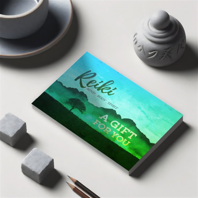 Reiki Master Yoga Instructor Gift Certificate Card (Creator Uploaded)