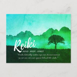 Reiki Master Yoga Mediation instructor Quotes Postcard