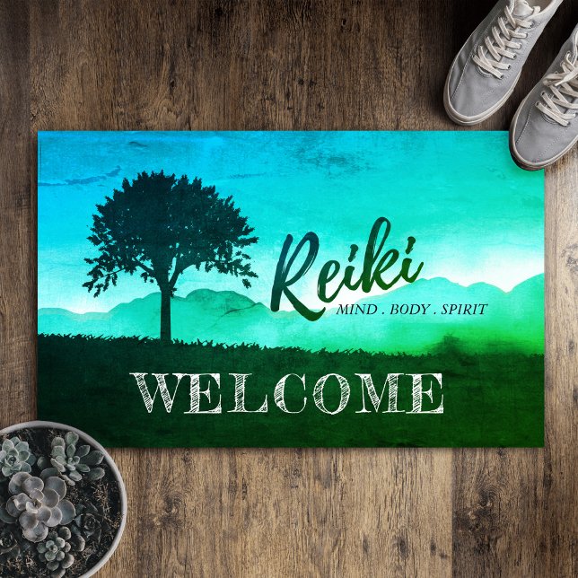 Reiki Master Yoga Mediation instructor Welcome Doormat (Creator Uploaded)