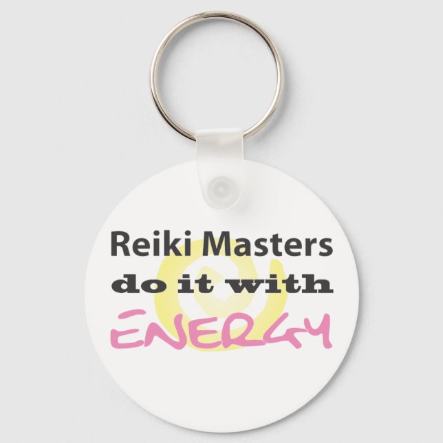 Reiki Masters Do It with Energy Key Ring (Front)