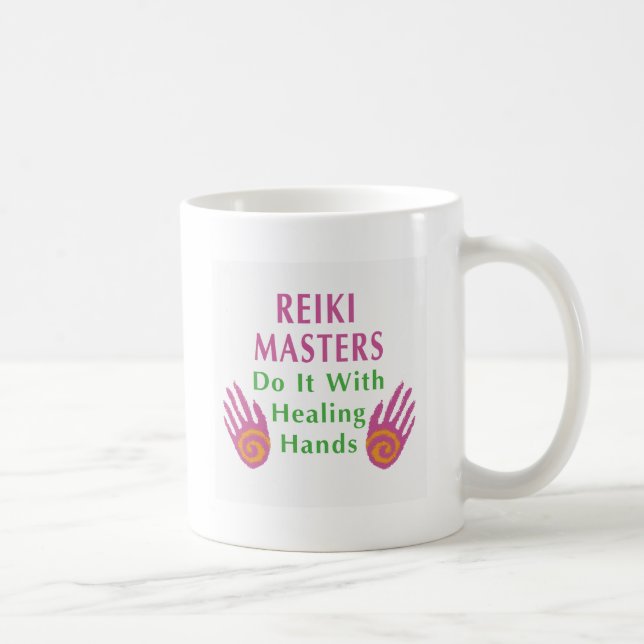 Reiki Masters Do It with Healing Hands Coffee Mug (Right)