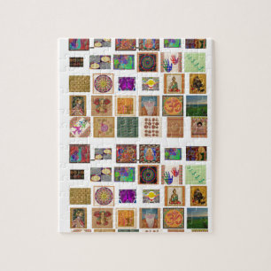 reiki,ommantra,buddha,ganesh,chokurei,chakra,krish jigsaw puzzle