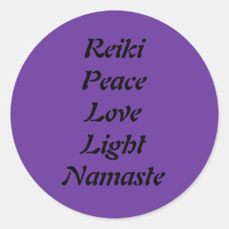 Reiki Peace Love Light Namaste Sticker
