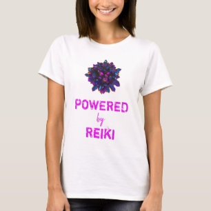 *~* Reiki Pink Purple Crystal Sphere Women White T-Shirt