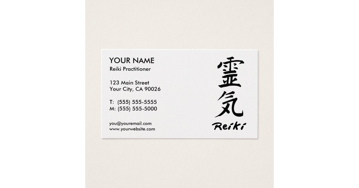 Reiki Practitioner Business Cards