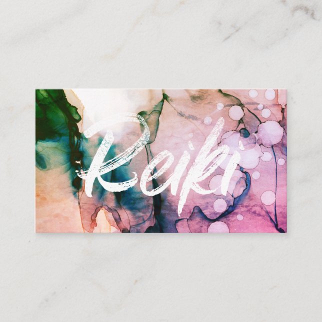 *~* Reiki Practitioner Heal Master Energy Healer Business Card (Front)