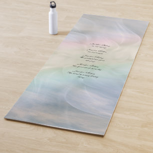 Reiki Principles Flower Mandala design Yoga Mat