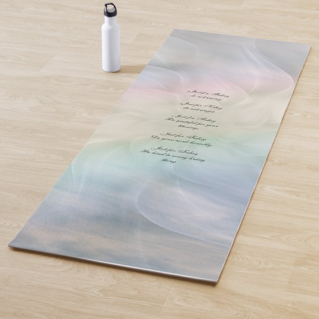 Reiki Principles Flower Mandala design Yoga Mat (In Situ)