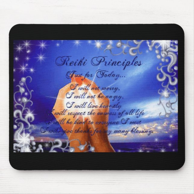 Reiki Principles Mouse Pad (Front)
