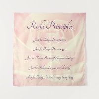 Reiki Principles Pink Rose design