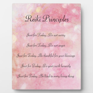Reiki Principles Plaque
