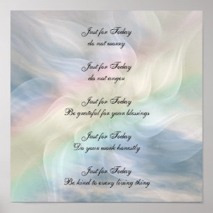 Reiki Principles Poster