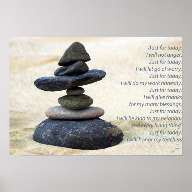 Reiki Principles Poster (Front)