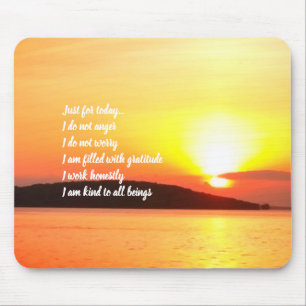 Reiki Principles Sunrise Mousepad