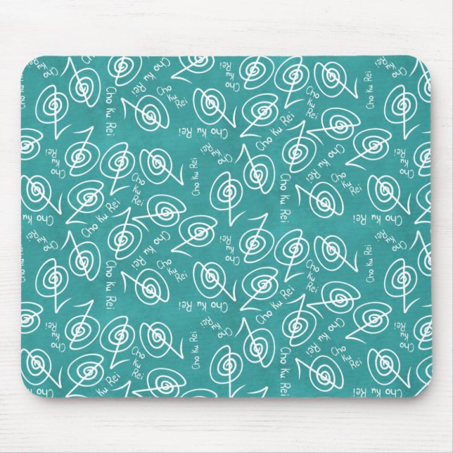 Reiki Symbols Pattern - Reiki Healing Mouse Pad (Front)