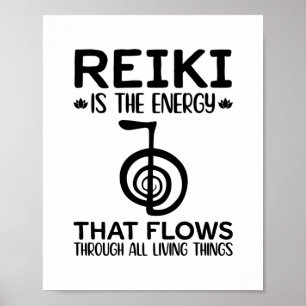 Reiki Therapist Quotes Reiki Master Healing Gift Poster