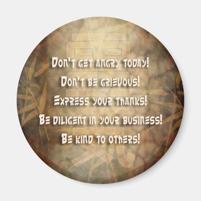 REIKI Usui Principles Magnet (Front)