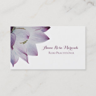 *~* Reiki Yoga Lotus Energy Healer Light Filled Business Card