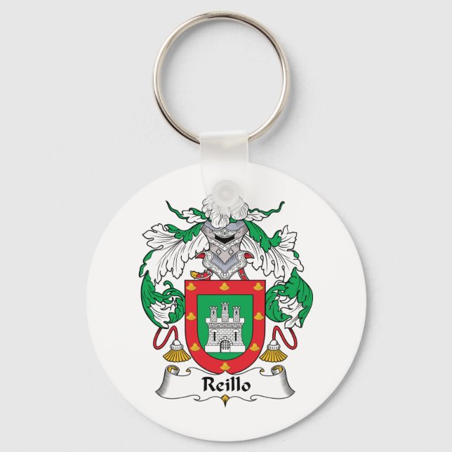 Reillo Family Crest Key Ring (Front)