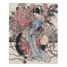 Reimage Hokusai’s Japanese woman|Floral Cart